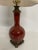 Vintage Oxblood Red Ceramic Table Lamp For Sale - Image 10 of 13