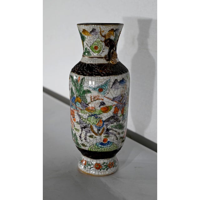 19th Century Crackled Earthenware Vase, Nanjing, China For Sale - Image 3 of 18