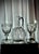 Antique Engraved Glass Claret Jug with Crystal Wine Goblets, 1890s, Set of 3 For Sale - Image 4 of 18