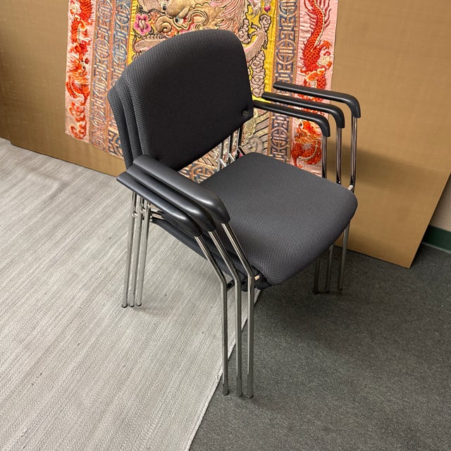 Hightower Modernist Stackable Arm Chair, Orange For Sale - Image 10 of 12