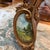 Gold Frame Mirror With Painted Scenes Details For Sale - Image 4 of 9