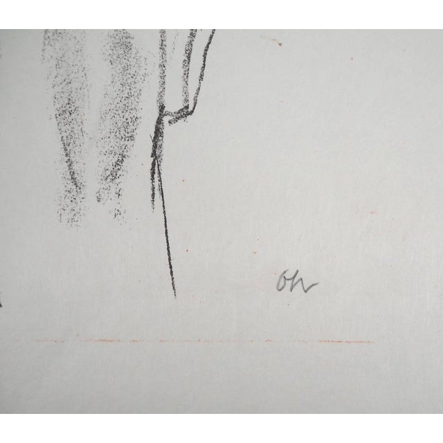 Oskar KOKOSCHKA Woman holding a shield, 1962 Original lithograph (Wolfensberger workshop) Signed in pencil On BFK Rives...