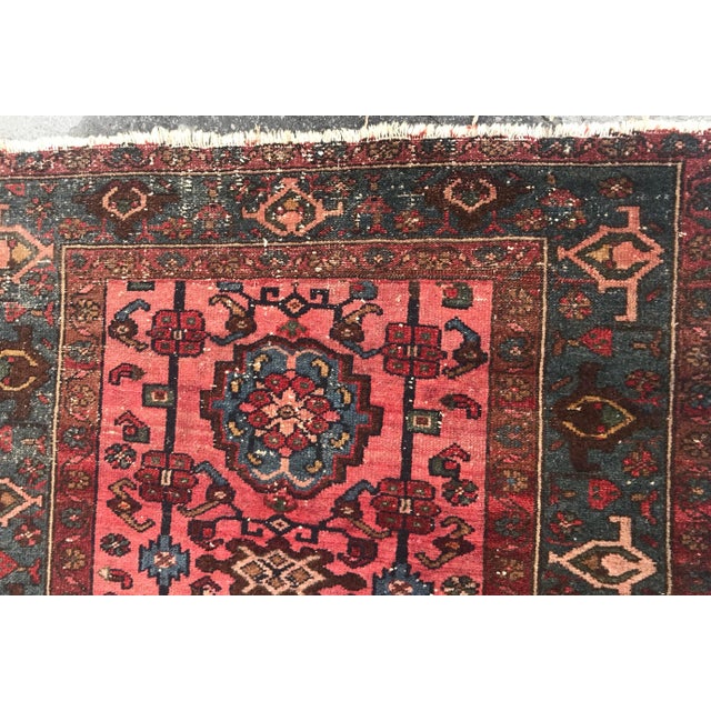 1910s Antique Hamedan Rug-5’11” X 3’5” For Sale - Image 10 of 13