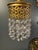 1960s Vintage Loevsky & Loevsky Hollywood Regency Crystal Hanging Pendant Table Lamp For Sale - Image 5 of 18