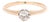 Antique Victorian .40ctw Diamond Engagement Ring, 14k Yellow Gold, Rs 6.25 For Sale