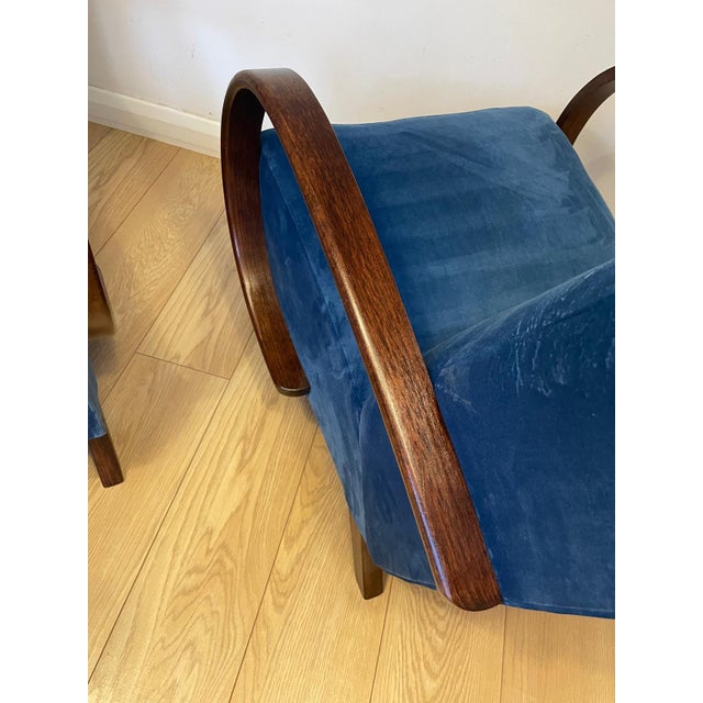 Set of Armchairs attributed to Jendrich Halabala for Up Závody, Former Czechoslovakia, 1950s For Sale - Image 3 of 9