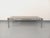 Large vintage coffee table from the 1970s, beautiful clean design, rectangular smoked glass top, tubular chrome metal...