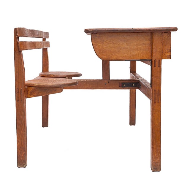 Vintage School Desk, 1950s For Sale - Image 10 of 14