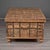 Brown 19th Century Large Anglo-Raj Iron-Bound Teak Trunk Table With Hinged Lid For Sale - Image 8 of 12