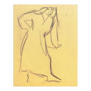 'Woman Standing' by Victor Di Gesu, Paris, Louvre, Académie De La Grande Chaumière, San Francisco Art Association, Los Angeles County Museum of Art For Sale