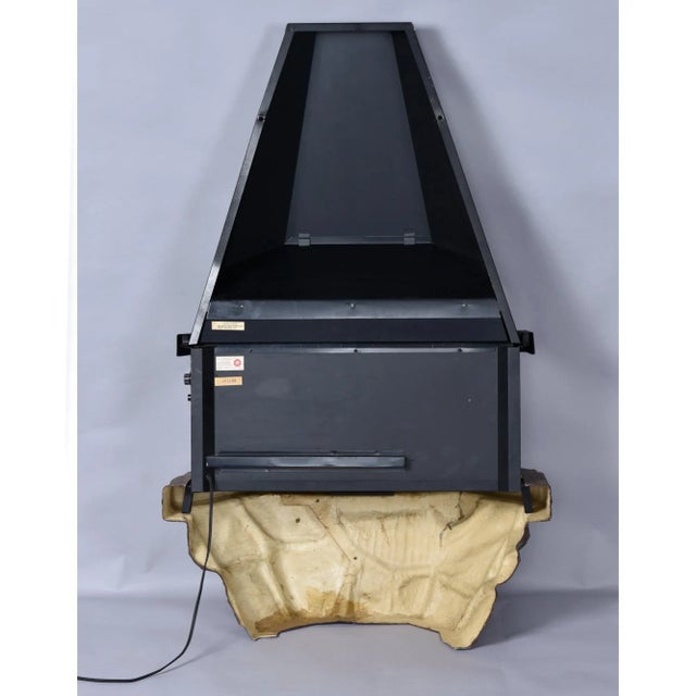 Vintage Wall Mounted Faux Stone Electric Fireplace With Space Heater For Sale - Image 15 of 16