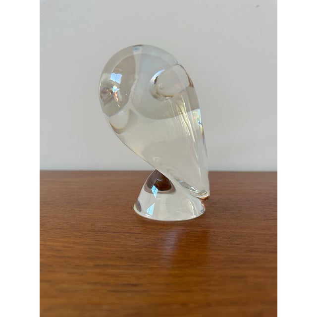 1970s Steuben Glass Owl Designed by Donald Pollard For Sale - Image 5 of 10