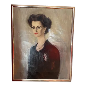 Portrait of Margaret, Duchess of Argyle by Peter Sheil 1984