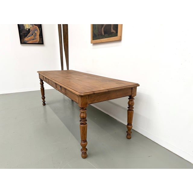 Antique Farmhouse Table in Oak, 1900s For Sale - Image 11 of 18