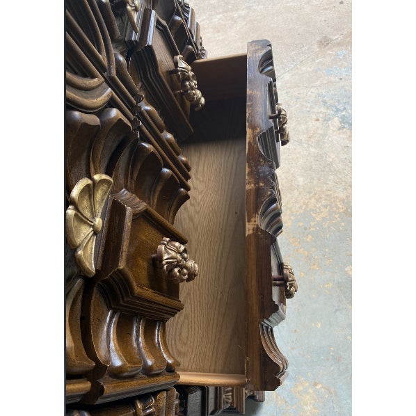 1970s Vintage Spanish Revival Chest of Drawers For Sale - Image 11 of 13