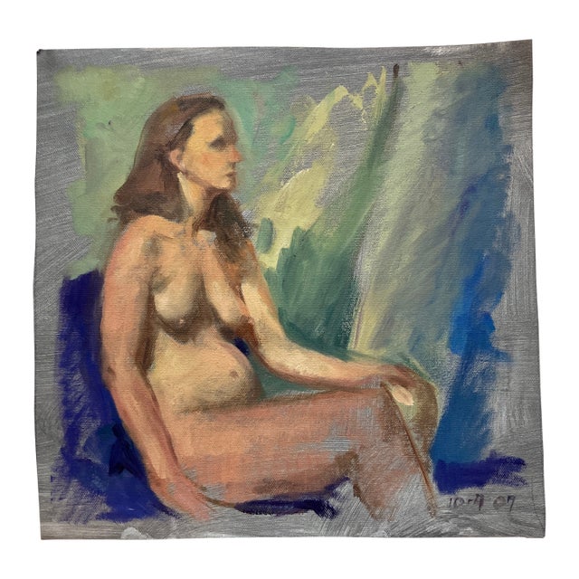 Contemporary Original Female Nude Abstract Expressionist Painting For Sale