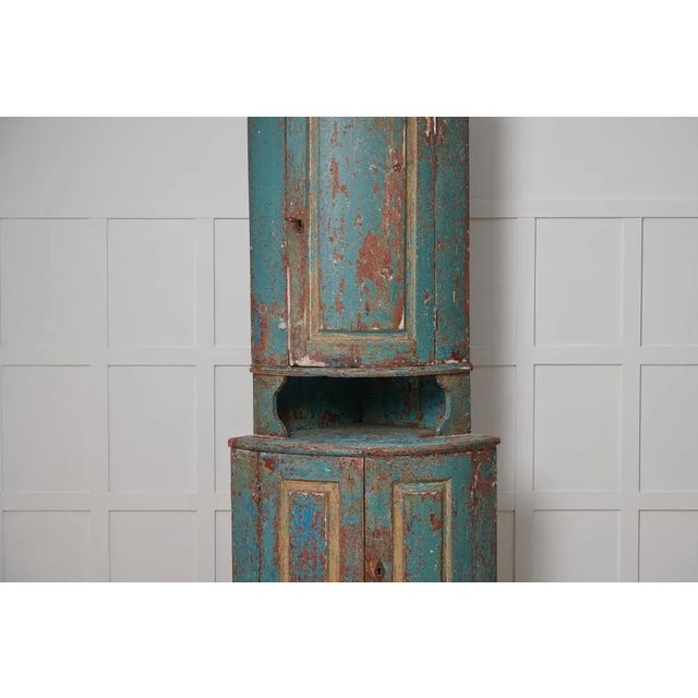 Swedish Folk Corner Cabinet For Sale - Image 6 of 13