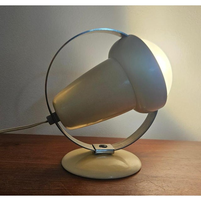 Mid-Century Glass Table Lamp by Charlotte Perriand for Philips, Netherland, 1960s For Sale - Image 13 of 18