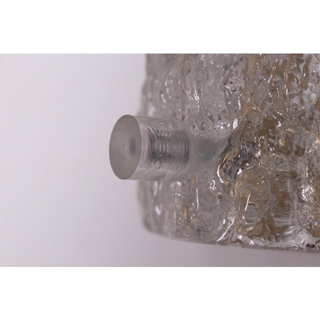 Gold Murano Vanity Ice Glass Sconces, 1970s, Set of 2 For Sale - Image 8 of 11