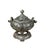 Chinese Chinese Silver Color Round Dragon Theme Incense Burner Display Art For Sale - Image 3 of 18