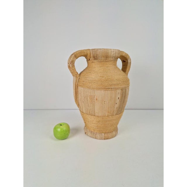 1950s Mid-Century Terracotta Amphora Jar Vase with Handles, 1950s For Sale - Image 5 of 9