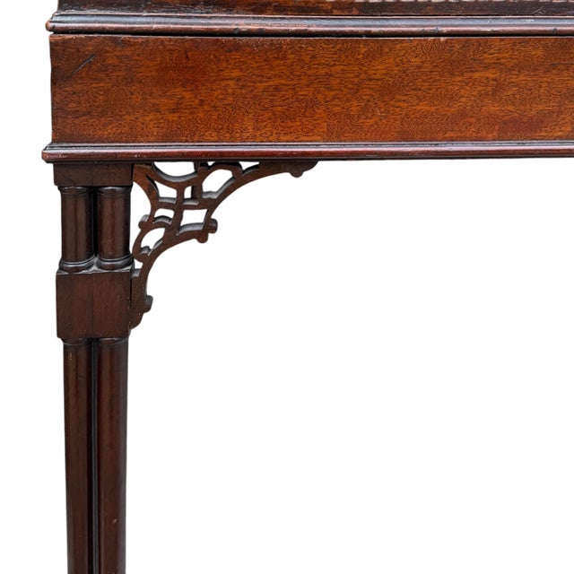 Late 19th Century English Mahogany Chinese Chippendale Silver Table For Sale - Image 12 of 18