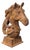 Horse Head Statue in Cast Iron For Sale