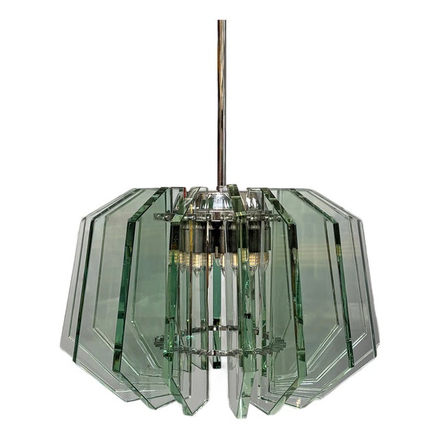 Mid-Century Modern Italian Pendant by Max Ingrand for Fontana Arte, 1960s For Sale