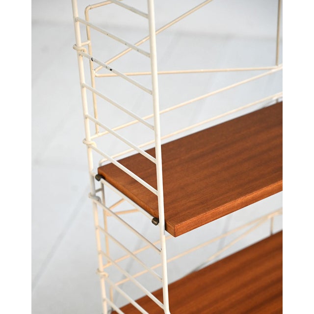 Freestanding Modular Bookcase in String Style, 1960s For Sale - Image 9 of 15