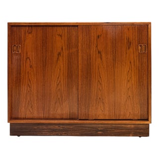 Danish Palacewood Sideboard with Sliding Doors from Horsens Mobelfabrik, Denmark For Sale