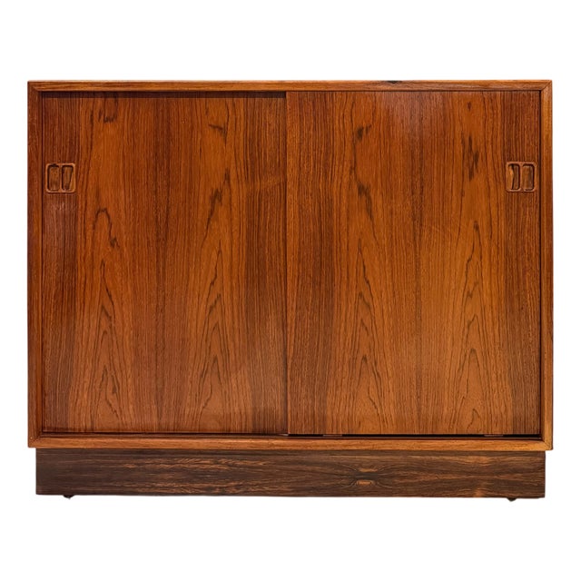 Danish Palacewood Sideboard with Sliding Doors from Horsens Mobelfabrik, Denmark For Sale