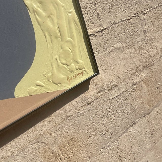 Drawing/Sketching Materials Vintage Contemporary Pastel Abstract Original Oil Painting For Sale - Image 7 of 9