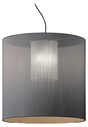 Gray Moaré L Pendant Lamp by Antoni Arola