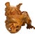 Mid 20th Century Chinese Export Carved Wood Guardian Foo Dog Statue, Pair For Sale - Image 10 of 14