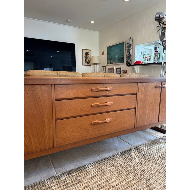 Nathan Furniture Beautiful Mid Century Modern Sideboard in Teak by Nathan Furniture Company, Circa 1960s, Attributed For Sale - Image 4 of 12