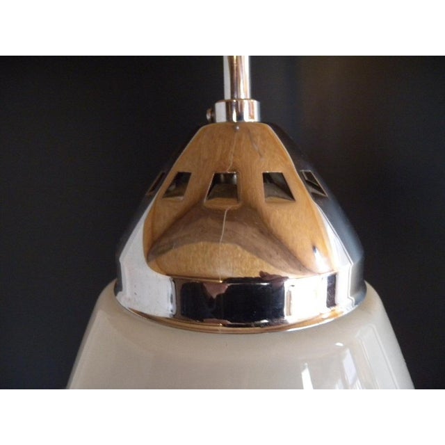 Glass Bauhaus Ceiling Lamp by Adolf Meyer for Zeiss Ikon For Sale - Image 7 of 18