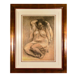 Francisco Zúñiga "Silvia" Large Original Color Lithograph 1980 Reproduction Print