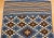 Textile Antique Mexican Saltillo Serape Flat-Woven Kilim Blanket With Royal Blue, Ivory, Brown For Sale - Image 7 of 12