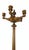 A striking pair of late 19th-century French five-light candelabra in gilt and dark-patinated bronze, each bearing three...