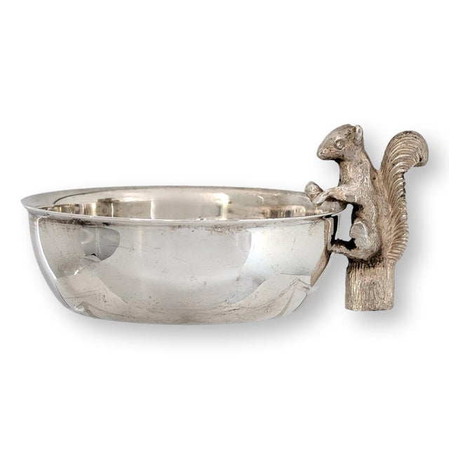 English English Squirrel Silverplate Trinket Dish For Sale - Image 3 of 4