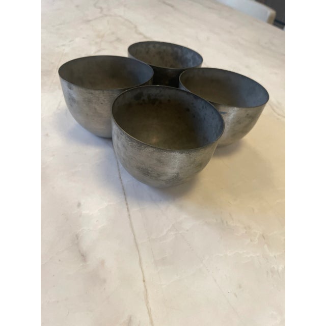 1960s Vintage Leonard Jefferson Pewter Cups Set of 4 Chairish