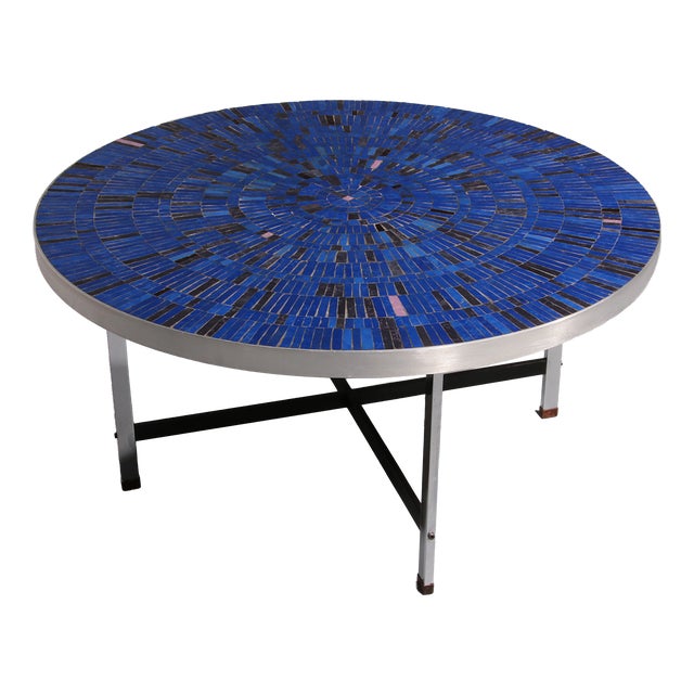 Coffee Table by Berthold Müller Oerlinghausen for Berthold Müller Mosaikwerkstätten, 1960s For Sale