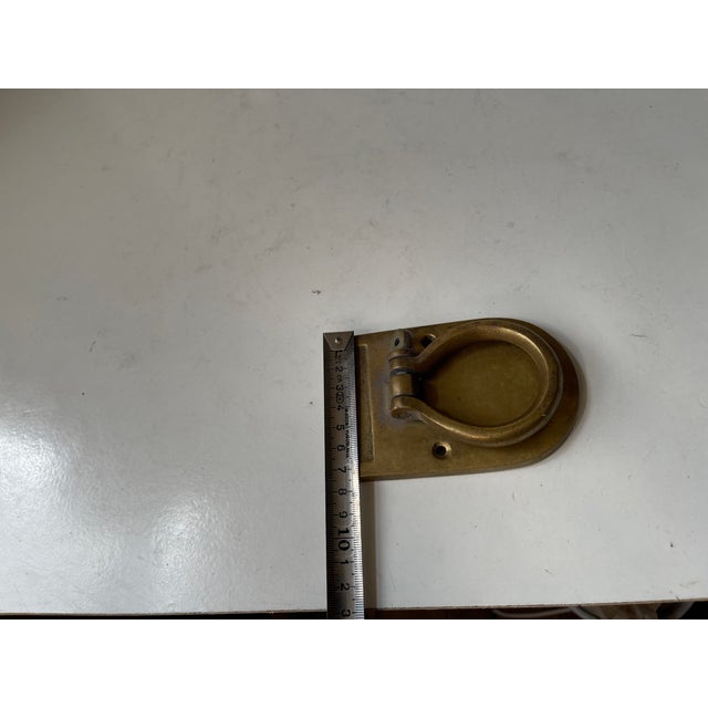 Art Deco Door Knocker in Brass, 1930s For Sale - Image 6 of 8