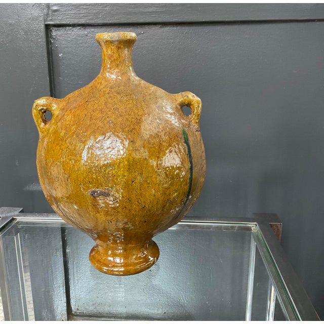 1980s Moroccan Vessel in Yellow For Sale - Image 17 of 18