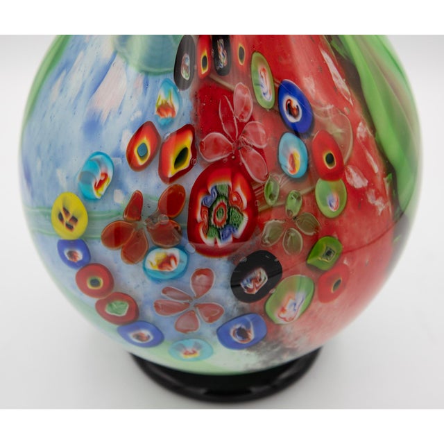 Mid 20th Century Vintage Murano Art Glass Vase - Seguso Vetri d'Arte - 15" H For Sale - Image 5 of 7
