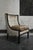 2010s Crushed Velvet Occasional Chair With Leather For Sale - Image 5 of 5