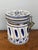 Farmhouse Late 20th Century Hand Painted Blue and White Delft Style Canister With Latch Lid For Sale - Image 3 of 8