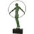 Black Art Deco Harmony Sculpture of Dancer with Hoop by Pierre Le Faguays for Max Le Verrier, 1930s For Sale - Image 8 of 12