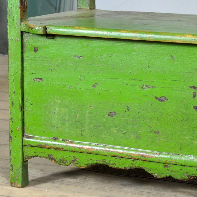 Antique Pine Bench, 1920s For Sale - Image 9 of 18
