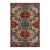 Vintage Turkish Tribal Rug in Red and Blue With Medallions | Rug & Kilim For Sale